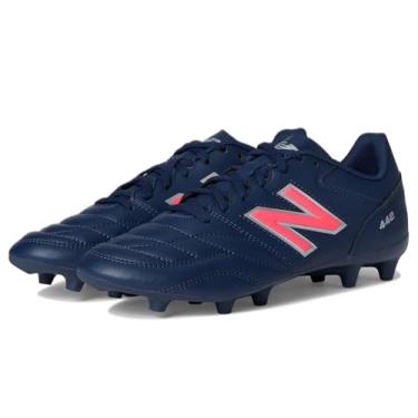 Imagem de New Balance Tênis de futebol masculino 442 Academy Fg V2, Nb azul marinho/prata/vermelho energético, 37