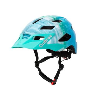 Imagem de Capacete de bicicleta OnBros Kids para 5-14 meninos/meninas com viseir
