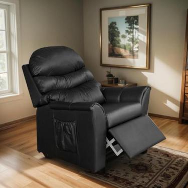 Imagem de Poltrona do Papai Vovô Reclinavel Ayla TOP SOFAS em material sintético