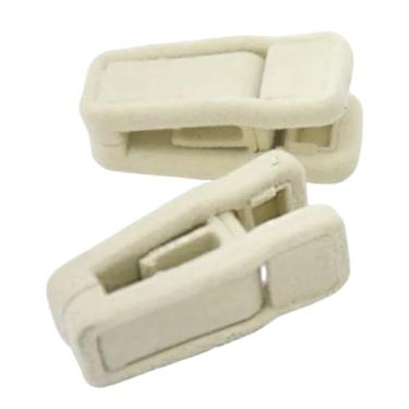 Imagem de Kit 10 Presilhas de Veludo e Plástico para Cabides – Fixação Segura e Removível