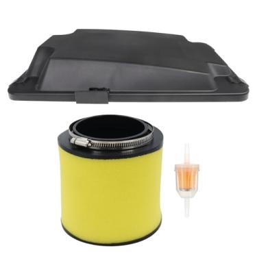 Imagem de Filtro de ar 17254-HN1-000 e tampa de caixa de ar 17217-HN1-000 para Honda Sportrax 400 TRX400EX 1999-2015 Tampa de caixa de limpeza para TRX400X 2009 2012-2014 Substitua 17217-HN111 -000