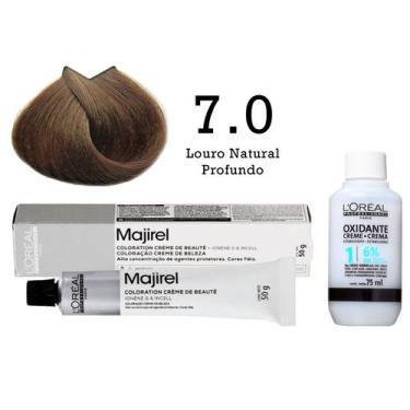 Imagem de Coloração Majirel 7.0 Louro Natural Profundo+ Emulsão Oxi 20 Vol. 75ml