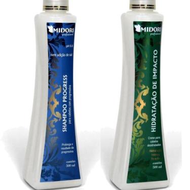Imagem de Kit Hidratação De Impacto Shampoo Progress 500 Ml Midori