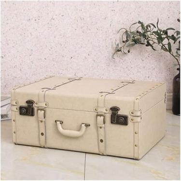 Imagem de Mala Vintage Malas Vintage, Malas, Adereços De Fotografia, Decorações De Armazenamento, Malas Retrô, 3 Estilos, White, 48x28x16cm