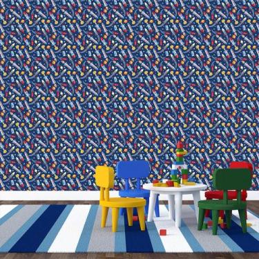 Imagem de Papel de Parede Adesivo - Foguetes - 043ppi - Allodi