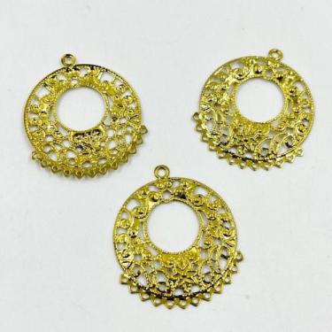 Imagem de Pingente Filigrana 42x30mm 30pç Metal Dourado Artesanato 55g - Macall