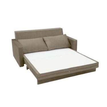 Imagem de Sofá Cama Paris 1,95m Retrátil - Best Mobília, Linho Marrom Mescla