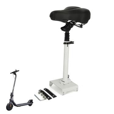 Imagem de Sela de assento de scooter elétrica, ajustável e confortável para acessório de scooter elétrica Ninebot E2/E2plus (branco)