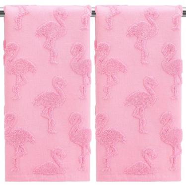 Imagem de Conjunto de toalhas de mão SmoothNovelty Flamingo 100% algodão (2 unid