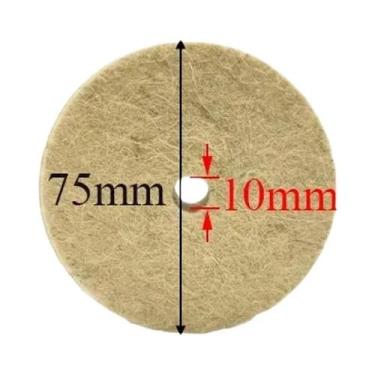 Imagem de Disco De Polimento De Feltro De 20mm Para Limpeza E Manutenção De Carr