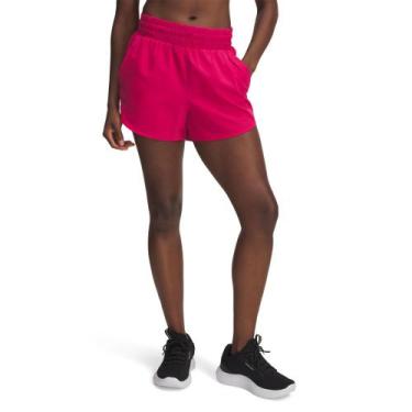 Imagem de Shorts de Corrida Feminino Under Armour Flex Woven, Roxo, G