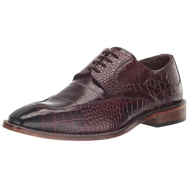 Imagem de STACY ADAMS Sapato Oxford masculino Trubiano Moc Toe, Borgonha, 11