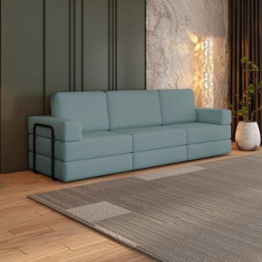 Imagem de Sofá Cama à Vácuo 3 Lugares Linha Modular Flip Magic - Arte Cúbica Est
