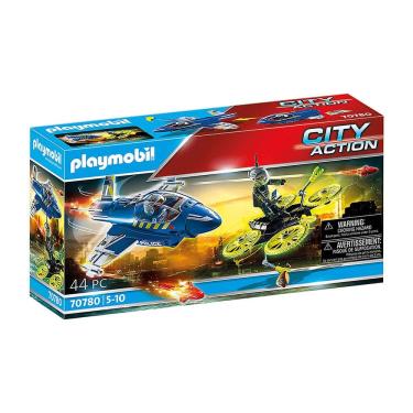 Imagem de Playmobil - Jato Da Polícia Com Drone - City Action - 70780
