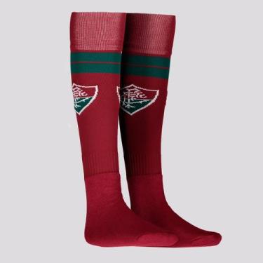 Imagem de Meião Fluminense Infantil Bordô e Verde - Rikam, 29-33