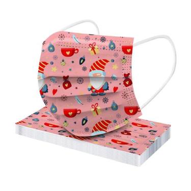 Imagem de Máscara descartável de três camadas protetora à prova de poeira para c