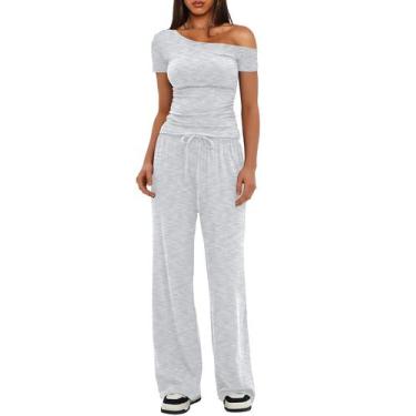 Imagem de Conjunto de duas peças Darong Summer Outfits for Women 9083A branco e 