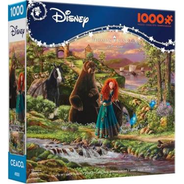 Imagem de Ceaco - Disney - Pixar - Thomas Kinkade - Brave - Quebra-cabeças de 1000 peças para adultos - Quebra-cabeças desafiador perfeito para noites de jogos
