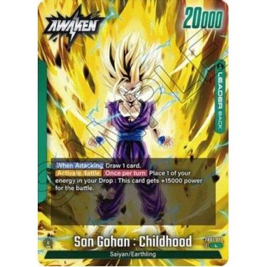 Imagem de Carta Dragon Ball TCG - Son Gohan : Childhood (Awakened Pulse) - Leader
