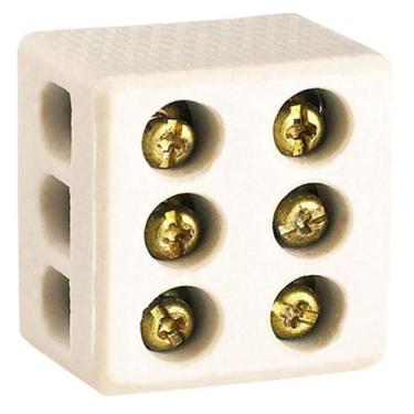 Imagem de Conector Tripolar de Porcelana Lorenzetti - Fios de até 10mm - 50A250V