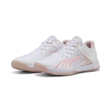 Imagem de PUMA Tênis feminino Accelerate Turbo W+, Puma Branco brilhante rosa quartzo alpino neve, 44.5 EU