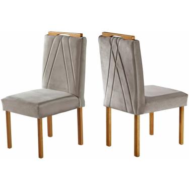 Imagem de Cadeiras para Mesa de Jantar Madeira Maciça - Safira - Móveis Mundial