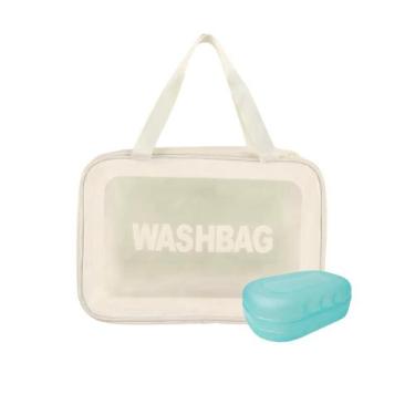 Imagem de Kit de Washbag Necessaire Grande com Saboneteira para Viagem - Mormino