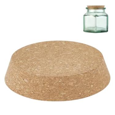 Imagem de BENECREAT Rolhas grandes de cortiça de 12 a 15 cm, plugues de rolha de garrafa de vinho, plugues cônicos para garrafas de vidro de cerveja, garrafas decorativas de cerâmica, artesanato faça você mesmo