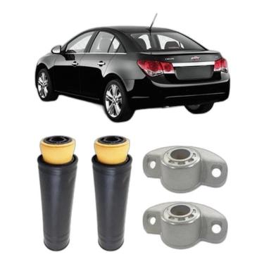 Imagem de Par Kit Coxim Amortecedor Traseiro Cruze Sedan 14 2015 2016