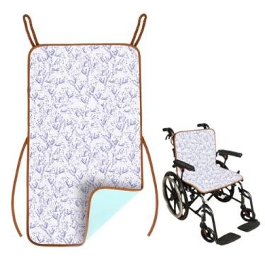 Imagem de EHUCONELDEX Almofada para incontinência de cadeira de rodas altamente absorvente para idosos (padrão de bambu roxo)