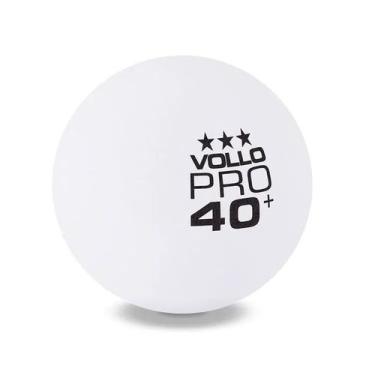 Imagem de Bola de Tênis de Mesa Branca 3 Estrelas 6 Unidades Vollo, Branco