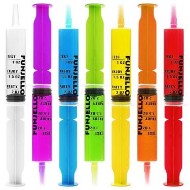 Imagem de Seringas Jello Shots Bakatatoyz 60 ml 70 unidades 7 cores