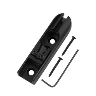 Imagem de DIAO79NI 1 peça de ponte para baixo individual para baixo ponte para baixo ponte de baixo de corda única para baixo de 4 cordas selas de zinco resistentes (preto)