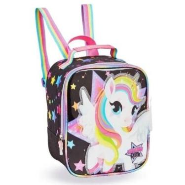 Imagem de Lancheira Termica Infantil Escolar Menina Unicórnio Star 3D Denlex-Feminino