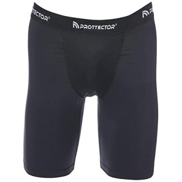 Imagem de Bermuda de Compressão com Coquilha Genital, Preto, Pequeño, Prottector