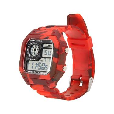 Imagem de aqxreight Relógio Digital da Função Multi -Função (Vermelho)