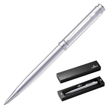 Imagem de Caneta Crown Esferográfica Amsterdan Diversas Cores (PRATA-PRATA)