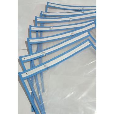 Imagem de Kit 7 Saquinhos Maternidade Envelope Organizador com zíper, Plástico F