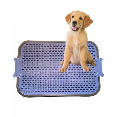 Imagem de Sanitário Canino Xixi Dog Banheiro Pet Higiênico Original Para Cão e Gato 45x68 (AZUL)