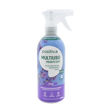 Imagem de Limpador Multiuso Pronto Uso Lavanda 470ml Positiv.a - Natural Hipoalergênico