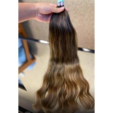 Imagem de Cabelo Brasileiro do Sul Morena Iluminada Ondulado 50G - Alta Qualidad