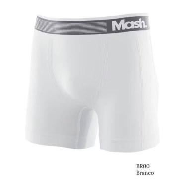 Imagem de Cueca Boxer Sem Costura Mash 710.01 Microfibra, Branco, G