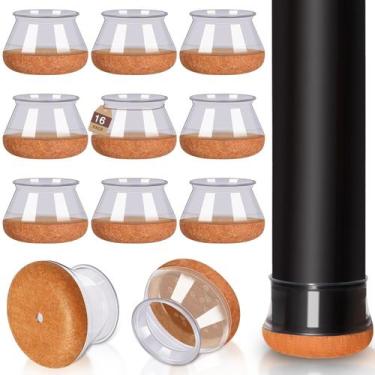 Imagem de Protetores de chão para pernas de cadeira YOZON Silicone Felt, pacote 