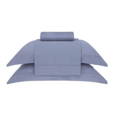 Imagem de Jogo De Cama Casal 300 Fios Bud Vision - Buddemeyer Azul