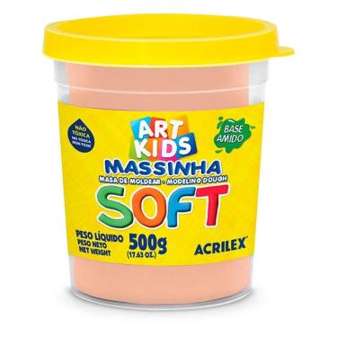 Imagem de Massa de modelar Soft 500g Amarelo Pêssego 538 Acrilex