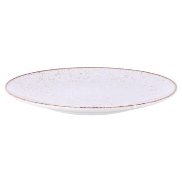 Imagem de Kit 12 Prato Sobremesa Tramontina Rústico Em Porcelana 21 Cm Marrom