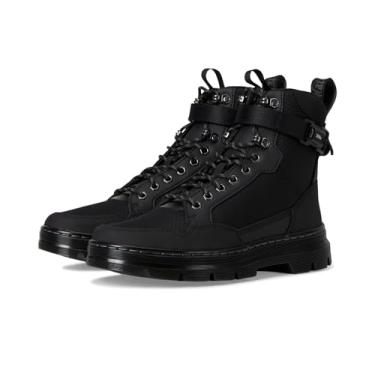 Imagem de Dr. Martens Bota de combate unissex para adultos, Tela hexagonal reciclada preta + ajax, 5 Women/4 Men