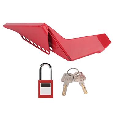 Imagem de Zhjvihx Bloqueio do Disjuntor, Resistência a Solventes de Aço Inoxidável Antiferrugem Grande Bloqueio de Válvula de Esfera Cadeado de Segurança Economia de Trabalho para Aquecimento de Abastecimento