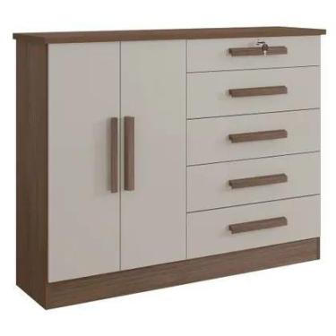 Imagem de Cômoda New Athos 5 Gavetas Com Sapateira D Doro D Doro