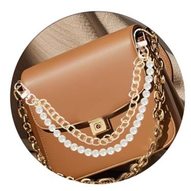 Imagem de Pulseira de corrente de bolsa de pérola para bolsas de mão, acessórios para mulheres, alça de corrente, bolsa de substituição, correntes de berloques para bolsa, acessórios para mulheres, correntes de